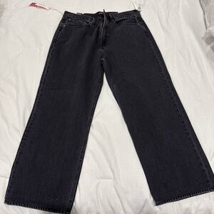 Denim Forum Black Straight Leg Women's Jeans